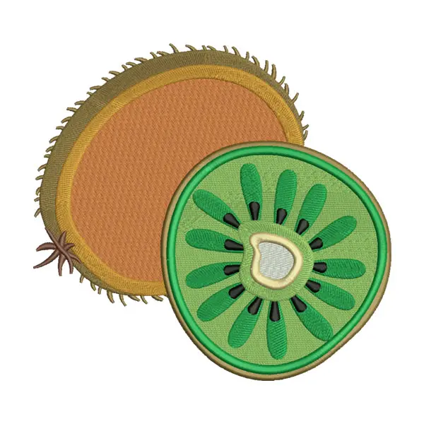 Kiwi Fruit Embroidery Design