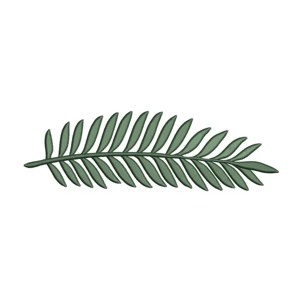 Tropical Leaf Embroidery Design