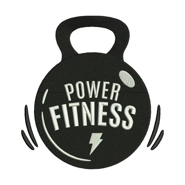 Power Fitness Embroidery Design