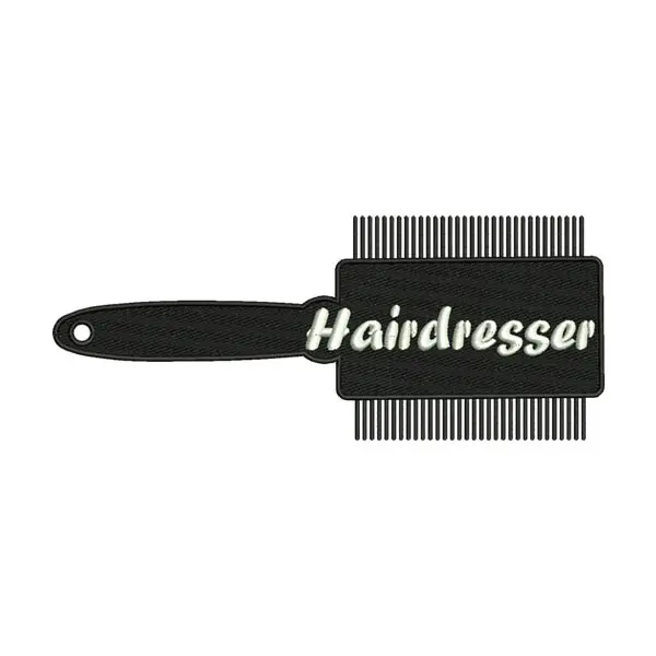 Hairdresser Embroidery Design