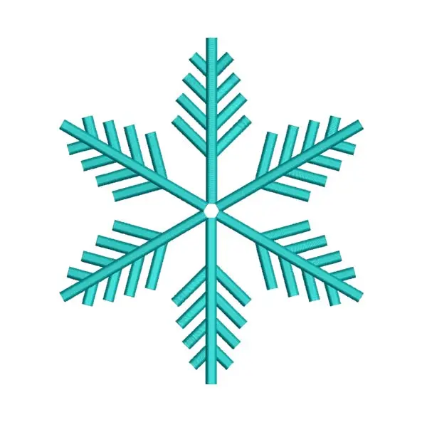 Snowflake Embroidery Design – Winter