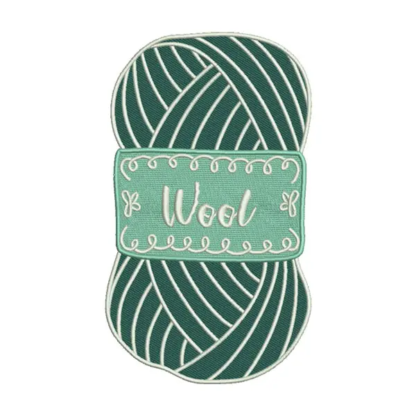 Wool Yarn Embroidery Design