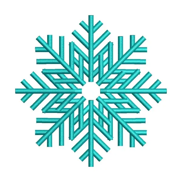 Winter Snowflake Embroidery Design