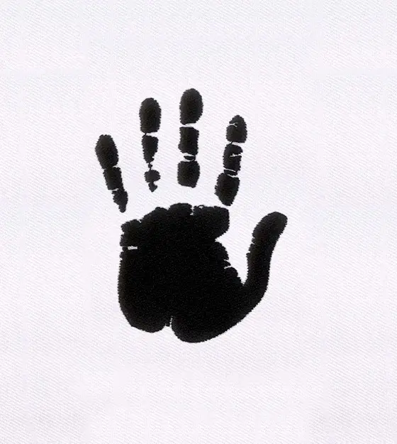 Handprint Silhouette Embroidery Design