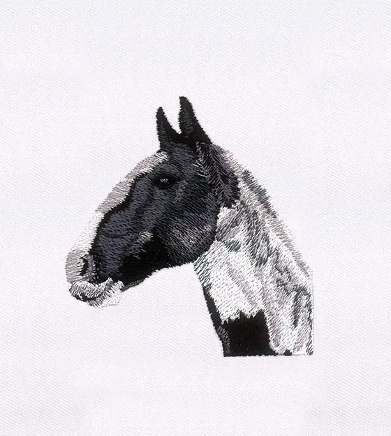 Realistic Horse Head Embroidery Design – Majestic