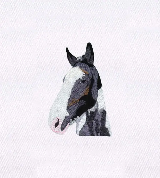 Realistic Horse Head Embroidery Design