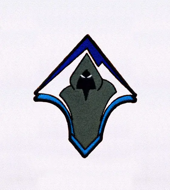 Hooded Figure Embroidery Design