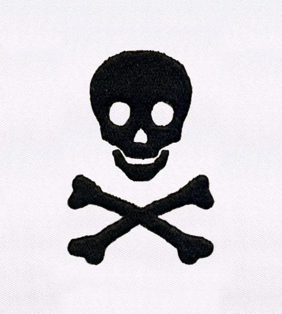 Skull & Crossbones Embroidery Design – Pirate