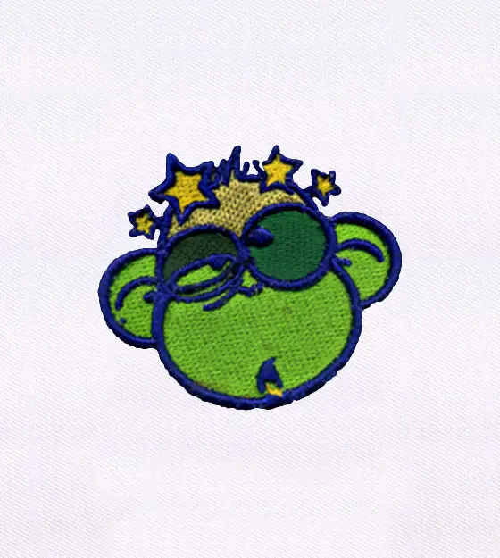 Dizzy Monkey Embroidery Design