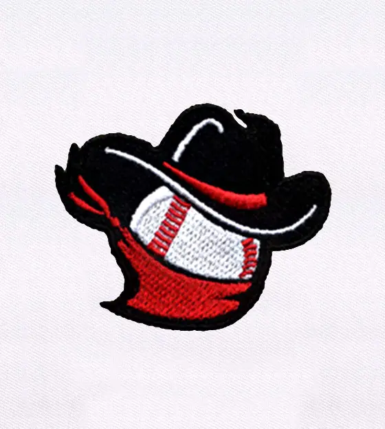 Cowboy Baseball Bandit Embroidery Design
