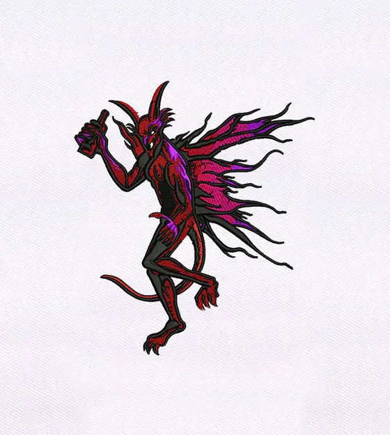Devil Fairy Embroidery Design