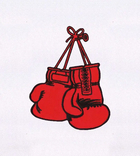 Boxing Gloves Embroidery Design
