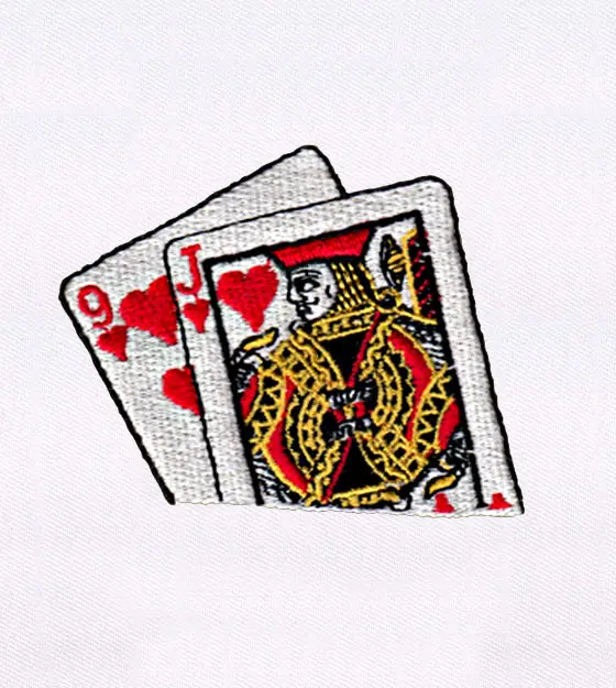 Playing Cards Embroidery Design