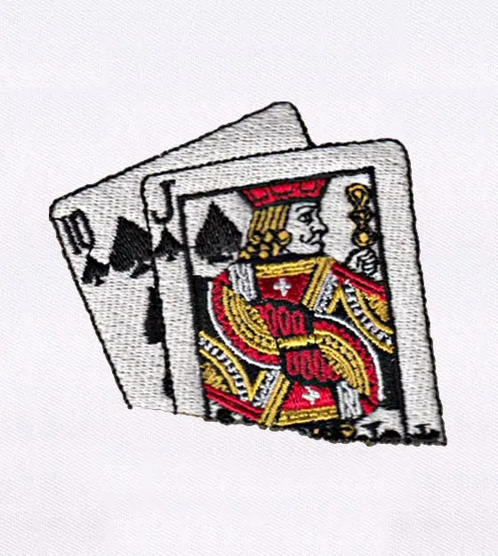 Poker Spade Cards Embroidery Design