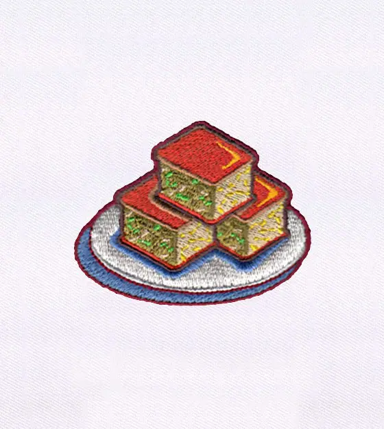Dessert Squares Embroidery Design