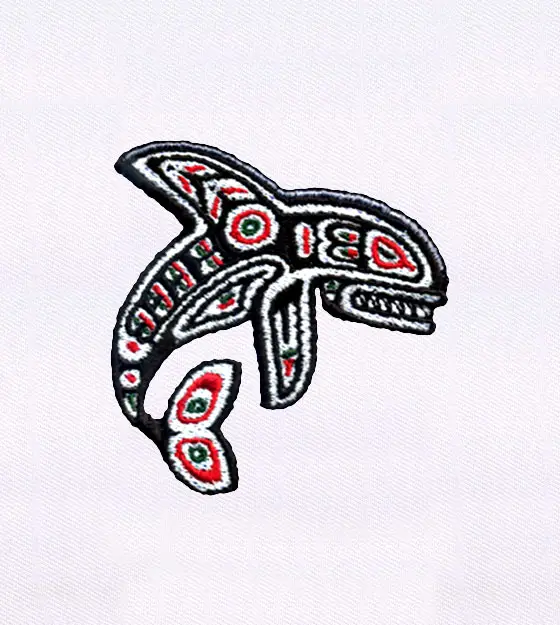 Tribal Orca Embroidery Design