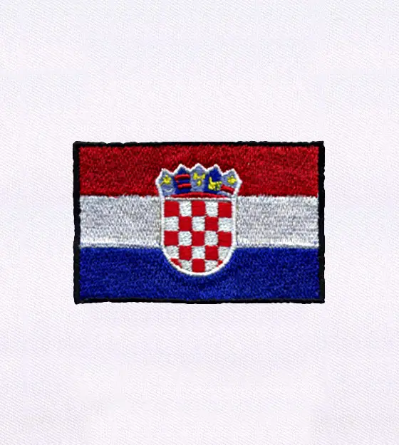 Croatia Flag Embroidery Design