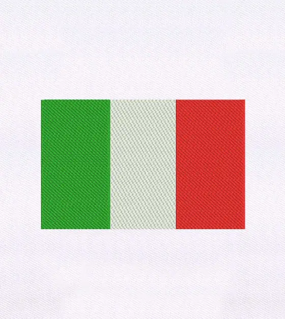Italy Flag Embroidery Design
