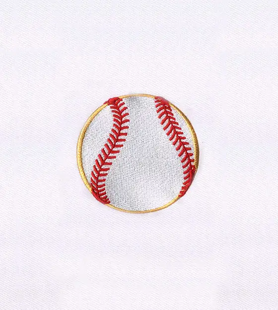 Baseball Embroidery Design – Sports Ball Machine Embroidery File
