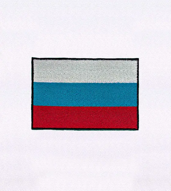 Russia Flag Embroidery Design