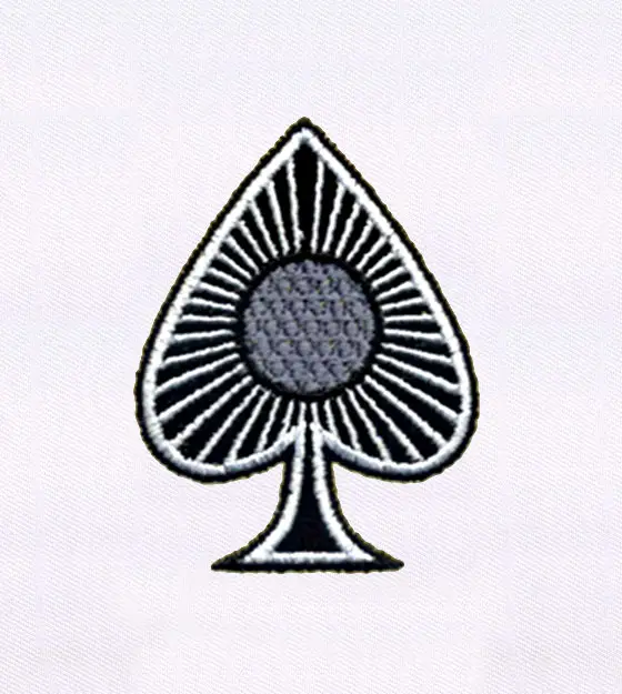 Spade Symbol Embroidery Design