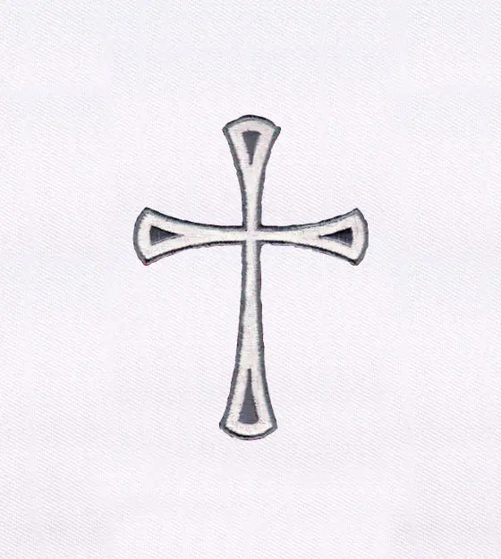 Elegant Christian Cross Embroidery Design