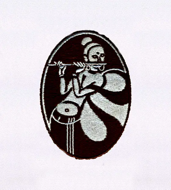 Girl Playing Flute Embroidery Design