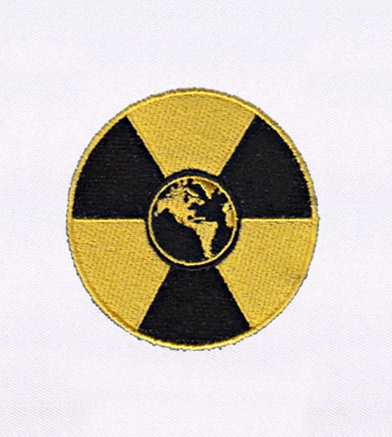 Radioactive Warning Nuclear Logo Embroidery Design