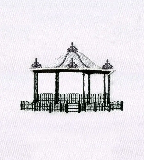 Elegant Gazebo Embroidery Design