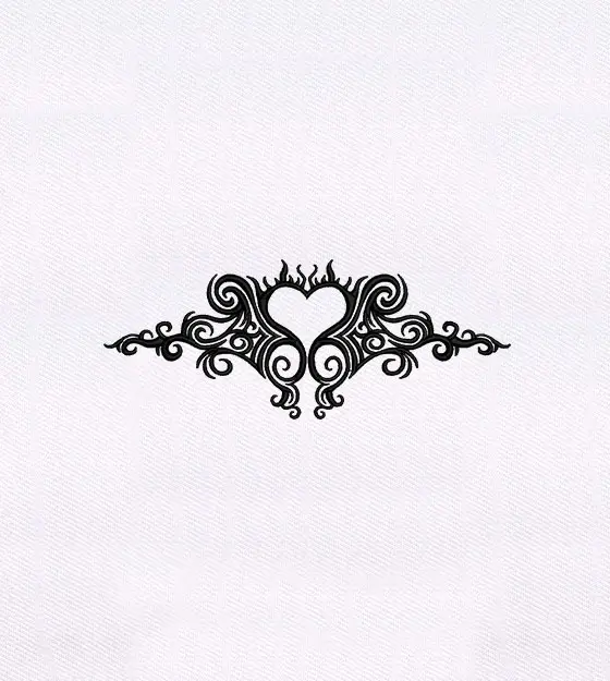Tribal Heart Ornament Embroidery Design