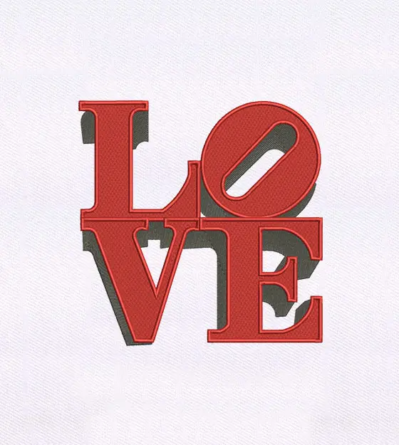 Exclusive Love Lettering Embroidery Design