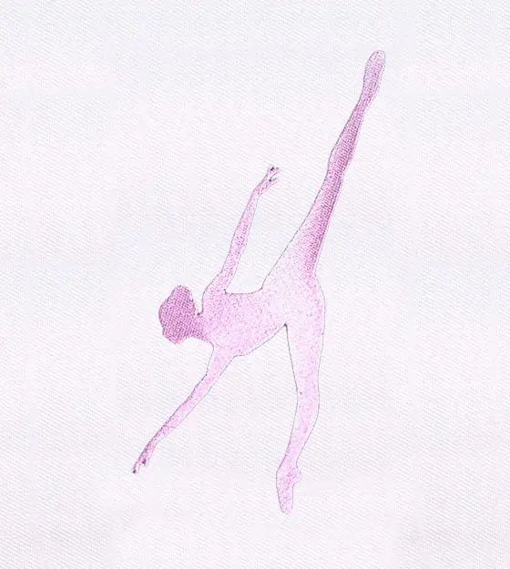 Dancing Ballerina Silhouette Embroidery Design