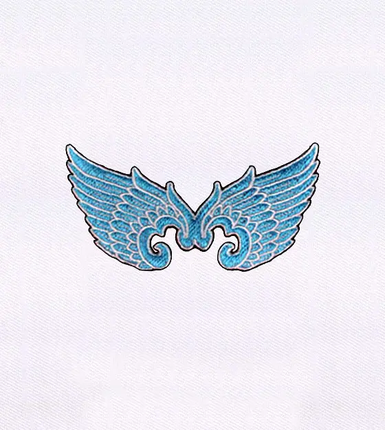 Beautiful Wing Decal Embroidery Design