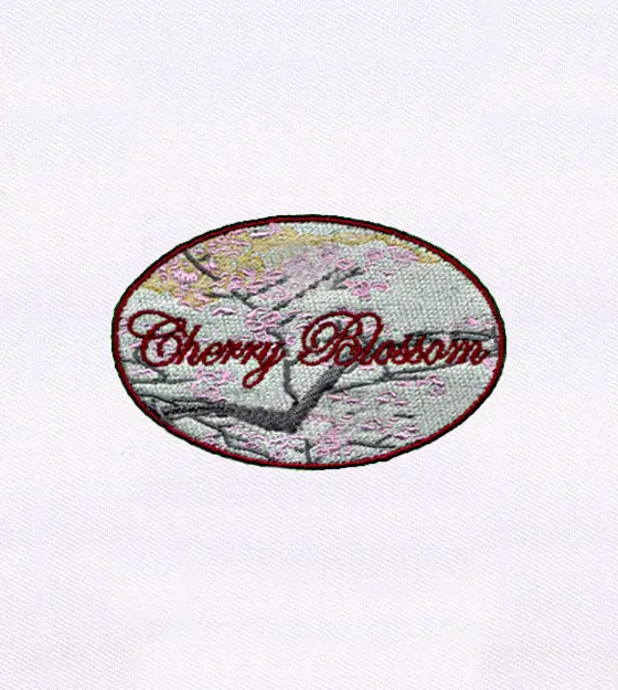 Lovely Spring Cherry Blossoms Embroidery Design