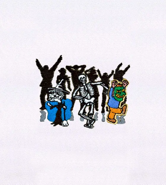 Fancy Dressed People for Halloween Embroidery Design