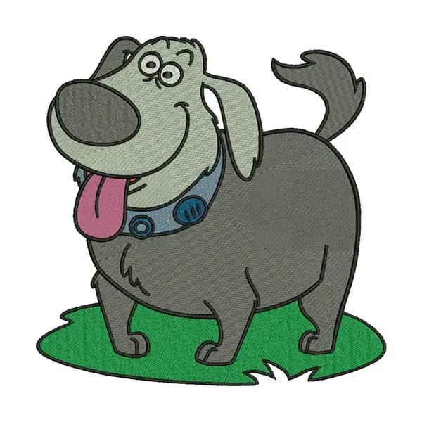 Funny Cartoon Dog Embroidery Design