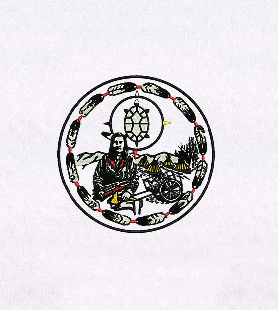 Native Heritage Round Symbol Embroidery Design – Digital Download File