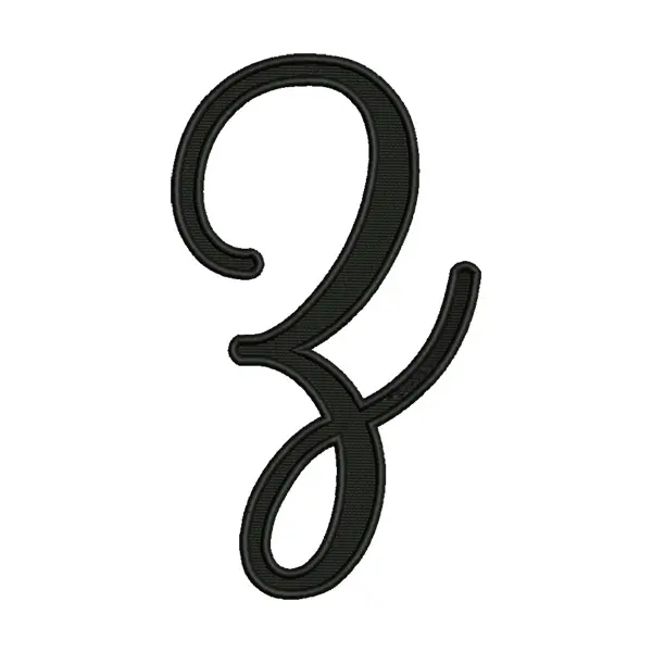 Alphabet Z Embroidery Design