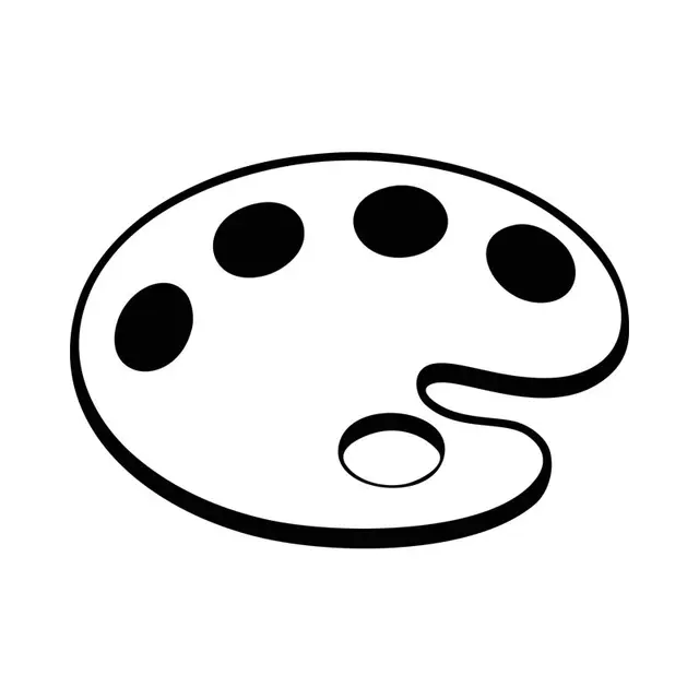 فن ظلال للوحة ألوان الرسم