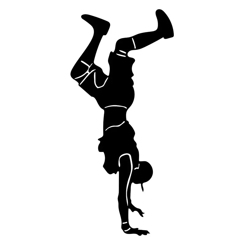 Handstand Freeze Silhouette Art