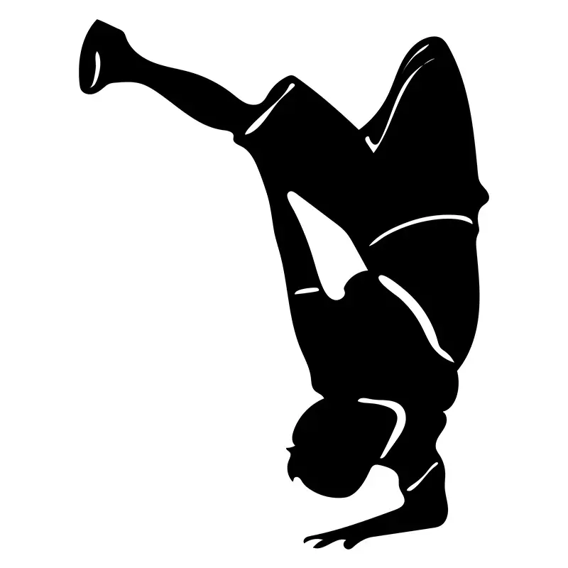 Elbow Break Dance Silhouette Art
