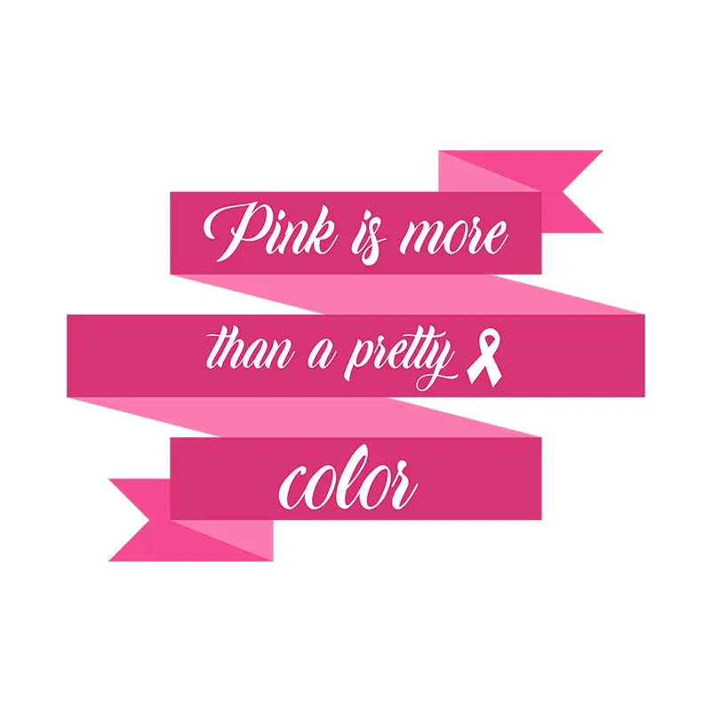 Beautiful Pink Color Breast Cancer Vector Art