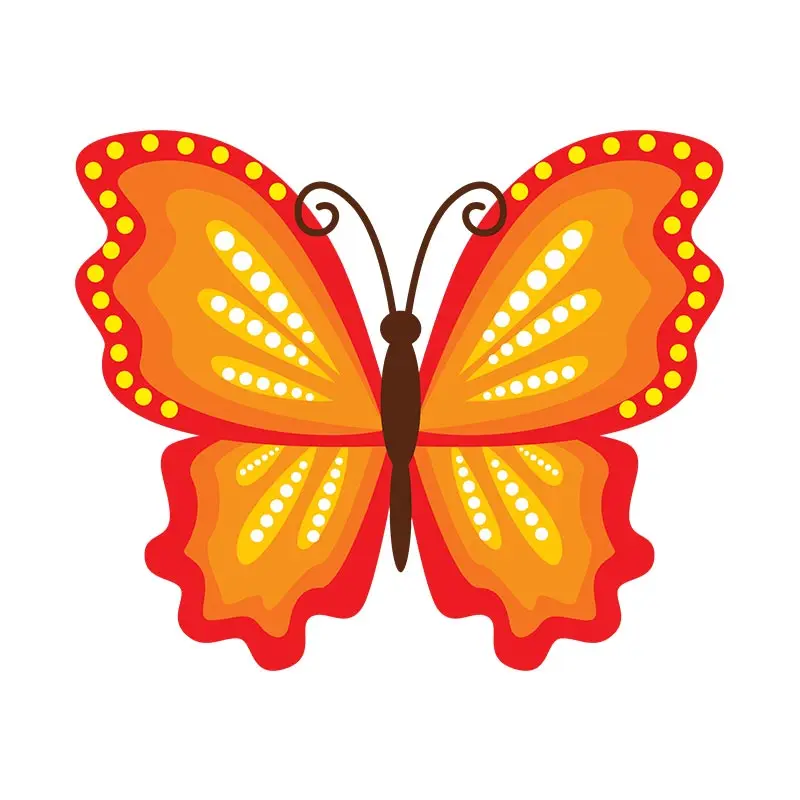 Radiant Red Butterfly Vector Art