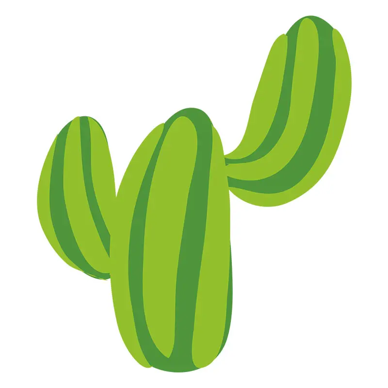 Candelabra Cactus Vector Art