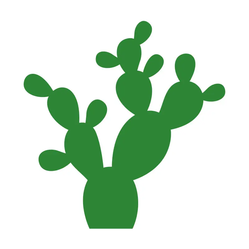 Prickly Pear Cactus Vector Art
