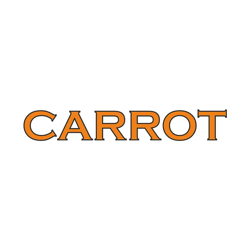 Elegant Carrot Calligraphy Word Vector Art