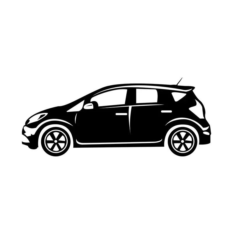 Family Car Silhouette Art