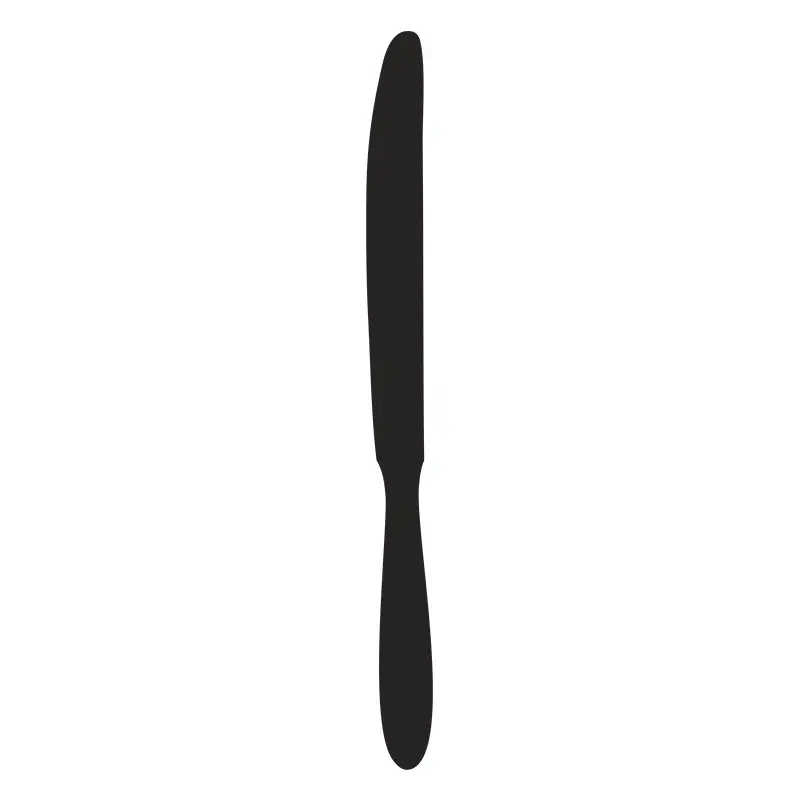 Keen Sharp Eating Knife Silhouette Art