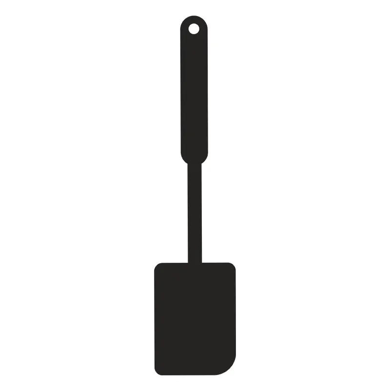 Flexible Spatula Spoon Silhouette Art