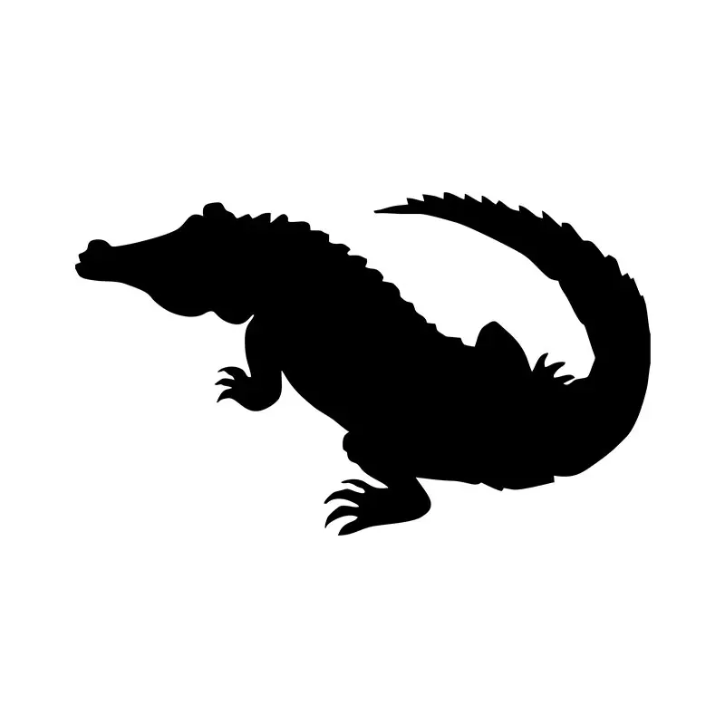 Dreadful Crocodile Silhouette Art